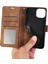 iPhone 15 Plus Deri Flip Cüzdan Kapağı Strap ile (Yurt Dışından) 2