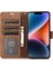 iPhone 15 Plus Deri Flip Cüzdan Kapağı Strap ile (Yurt Dışından) 4