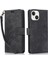 iPhone 15 Plus Deri Flip Cüzdan Kapağı Strap ile (Yurt Dışından) 1