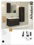 Arkadya 80 cm Banyo Mobilyası Boy Dolabı Dahil 1