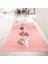 Dijital Baskılı Kaymaz Taban Yıkanabilir Mutfak Halısı Yolluk, V-Mutfak-07-Pembe, 1