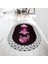 Dijital Baskılı Kaymaz Taban Yıkanabilir Oval Mutfak Halısı Yolluk, V-O-Mutfak-01-Pembe, 1