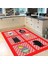 Dijital Baskılı Kaymaz Taban Yıkanabilir Mutfak Halısı Yolluk, V-Mutfak-43-Kırmızı, 2