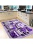 Dijital Baskılı Kaymaz Taban Yıkanabilir Mutfak Halısı Yolluk, V-Mutfak-34-Mor, 2