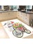 Dijital Baskılı Kaymaz Taban Yıkanabilir Mutfak Halısı Yolluk, V-Mutfak-21-Renkli, 2