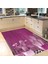 Dijital Baskılı Kaymaz Taban Yıkanabilir Mutfak Halısı Yolluk, V-Mutfak-24-Mor, 2