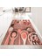 Dijital Baskılı Kaymaz Taban Yıkanabilir Mutfak Halısı Yolluk, V-Mutfak-29-Pembe, 1