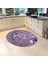 Dijital Baskılı Kaymaz Taban Yıkanabilir Yuvarlak Mutfak Halısı Yolluk, V-Y-Mutfak-16-Mor, 2