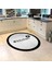 Dijital Baskılı Kaymaz Taban Yıkanabilir Yuvarlak Mutfak Halısı Yolluk, V-Y-Mutfak-02-Siyah, 2