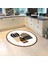 Dijital Baskılı Kaymaz Taban Yıkanabilir Yuvarlak Mutfak Halısı Yolluk, V-Y-Mutfak-38-Kahve, 2