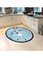 Dijital Baskılı Kaymaz Taban Yıkanabilir Yuvarlak Mutfak Halısı Yolluk, V-Y-Mutfak-03-Mavi, 2