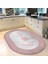 Dijital Baskılı Kaymaz Taban Yıkanabilir Oval Mutfak Halısı Yolluk, V-O-Mutfak-12-Pembe, 2