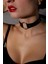 Modlive Harness Deri Ortası Halkalı Kadın Boyun Kemeri 09 1