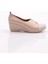 2331 Kadin Lastik Detayli Dolgu Taban Comfort Ayakkabi 1