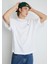 Bisiklet Yaka Basic Beyaz Tişört 0611931-620 1