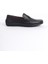 MBABD274-S Erkek Hakiki Deri Siyah Loafer 4