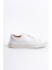 Hakiki Deri Erkek Spor Ayakkabı & Sneaker Beyaz-MBKRY013-B 4