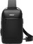Erkek Crossbody Çanta Iş Anti-Hırsızlık Omuz Çantası Fonksiyonel Rahat Göğüs Çantası USB (Yurt Dışından) 1