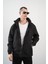 Önü Çıt Çıt Kapamalı Sırtı Baskılı Ayarlanabilir Kapuşonlu Oversize Kalıp Unisex Yağmurluk 1