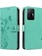 Xiaomi 11T/11T Pro Kabartmalı Kelebek ve Kart Yuvası Cüzdan Kılıf (Yurt Dışından) 1