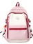 Yucama Schoolbag Büyük Kapasiteli Sırt Çantası Basit Ortaokul Öğrencisi Yükünü Azaltan Rahat Sırt Çantası - Pembe (Yurt Dışından) 1