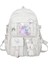 Heamor Kawaii Sırt Çantası Kawaii Çocuk Sırt Çantası Sevimli Peluş Pin Aksesuarları Ile Büyük Günlük Sırt Çantası Kızlar Için Sevimli Gizli Sakli Konusmalar Genç - White (Yurt Dışından) 1