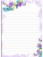Desenli Memopad A6 Küçük Boy 40 Yaprak Butterfly Purple 1