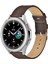 Samsung Watch Kordon Watch 3 Gear S3 Classic Frontier 45 Mm 46mm - 22mm Hakiki Deri Kahverengi Kordon 2