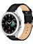 Samsung Watch 22mm Siyah Deri Kordon Watch 3 Gear S 3 Classic Frontier 45 mm 46 mm Uyumlu Hakiki Deri Saat Kordonu Deri Kayış 1