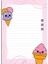 Desenli Memopad A6 Küçük Boy 40 Yaprak Icecream 1