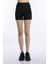 Kadın Slim Fit Allegro Kumaş Şort Siyah 1