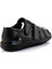 Siyah Deri Erkek Sandalet E05437182903 4