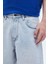 Lazer Detaylı Bermuda Denim Şort 3