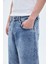 Lazer Detaylı Bermuda Denim Şort 4