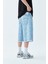 Etnik Desenli Bermuda Denim Şort 3