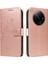 Xiaomi Redmi A3 Için Flip Case El Kayışı ve Kart ile Kabartmalı Kelebek (Yurt Dışından) 1