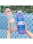 850ML Büyük Kapasiteli Plastik Taşınabilir Spor Su Şişesi Spor Pipetli Bardak (Yurt Dışından) 4