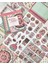 Hanging Garden Vintage Dönemi Tatlılar Desenli 5 Yaprak Sticker ve 20 Yaprak Desenli Scrapbook Kağıt 2