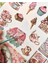 Hanging Garden Vintage Dönemi Tatlılar Desenli 5 Yaprak Sticker ve 20 Yaprak Desenli Scrapbook Kağıt 4