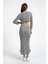 Rtd&vld Kadın File Triko Etek Gri 3