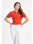 Rtd&vld Kadın Yaz 2498 Polo Yaka Kısa Kollu Triko Tshırt Kırmızı 4