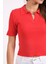Rtd&vld Kadın Yaz 2498 Polo Yaka Kısa Kollu Triko Tshırt Kırmızı 5