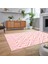 Dijital Baskılı Kaymaz Taban Yıkanabilir Sade Desen Yolluk Mutfak Salon Halısı, V-Sade-04-Pembe, 2