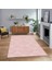 Dijital Baskılı Kaymaz Taban Yıkanabilir Sade Desen Yolluk Mutfak Salon Halısı, V-Sade-15-Pembe, 1