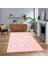 Dijital Baskılı Kaymaz Taban Yıkanabilir Sade Desen Yolluk Mutfak Salon Halısı, V-Sade-04-Pembe, 1