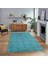 Dijital Baskılı Kaymaz Taban Yıkanabilir Sade Desen Yolluk Mutfak Salon Halısı, V-Sade-31-Mavi, 1