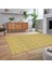 Dijital Baskılı Kaymaz Taban Yıkanabilir Sade Desen Yolluk Mutfak Salon Halısı, V-Sade-30-Sarı, 2
