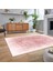Dijital Baskılı Kaymaz Taban Yıkanabilir Sade Desen Yolluk Mutfak Salon Halısı, V-Sade-43-Pembe, 2