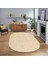 Dijital Baskılı Kaymaz Yıkanabilir Sade Desen Oval Yolluk Mutfak Salon Halısı, V-O-Sade-03-Bej, 1
