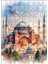 Ahşap Mdf Puzzle Yapboz Pastel Renkli Ayasofya Camii 120 Parça 25*35 cm 1